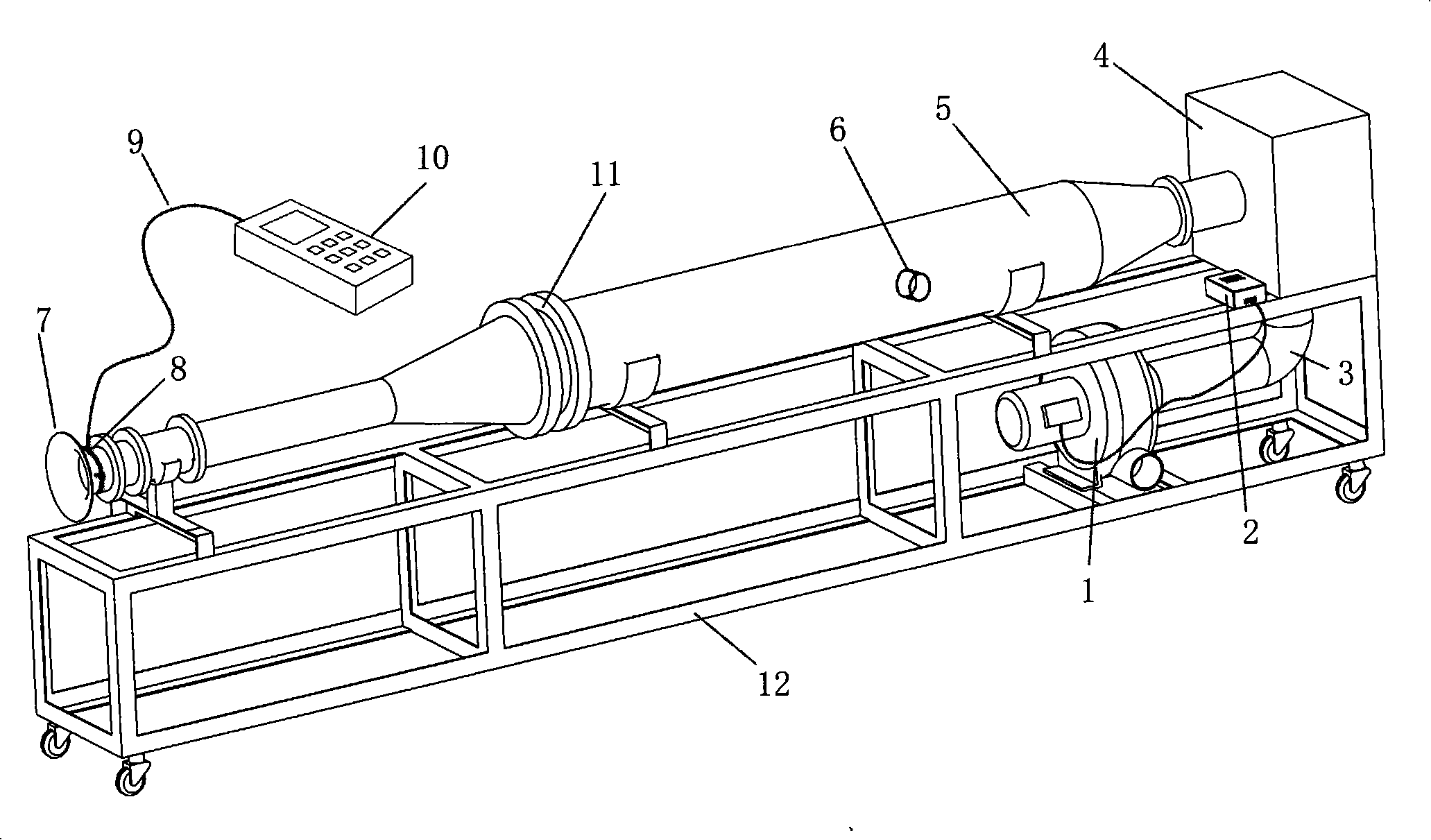 Standard flow type micro wind speed calibration apparatus and calibration method thereof