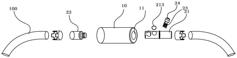 Rope chain locking structure and using method thereof