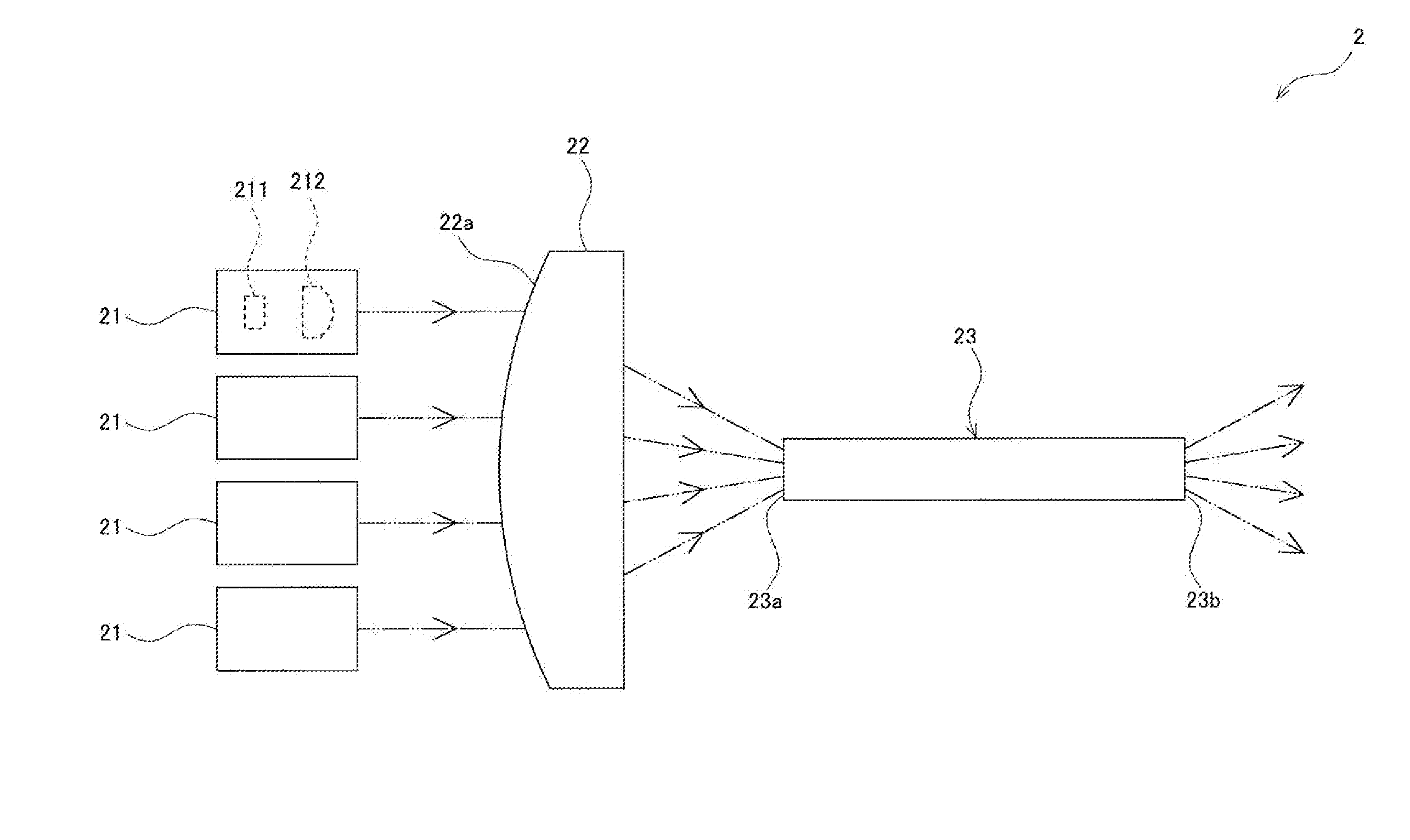 Laser light source device and image projection device