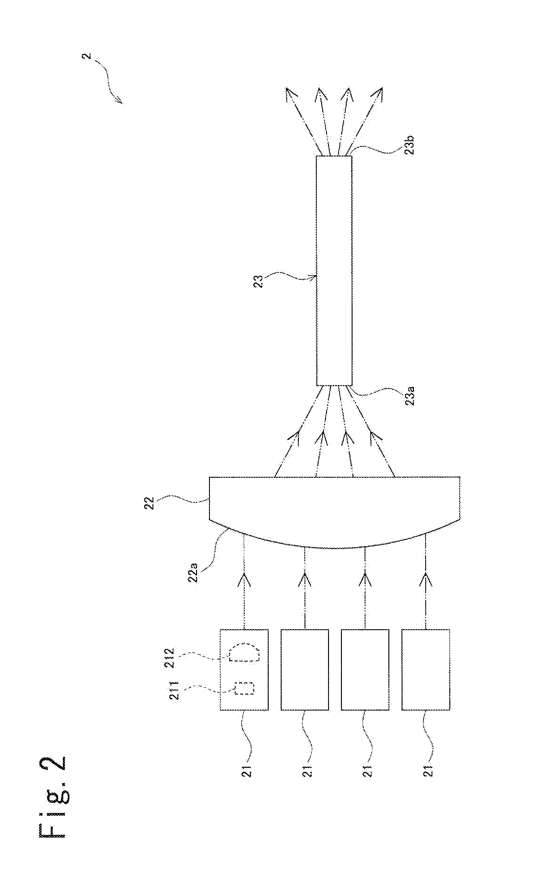 Laser light source device and image projection device