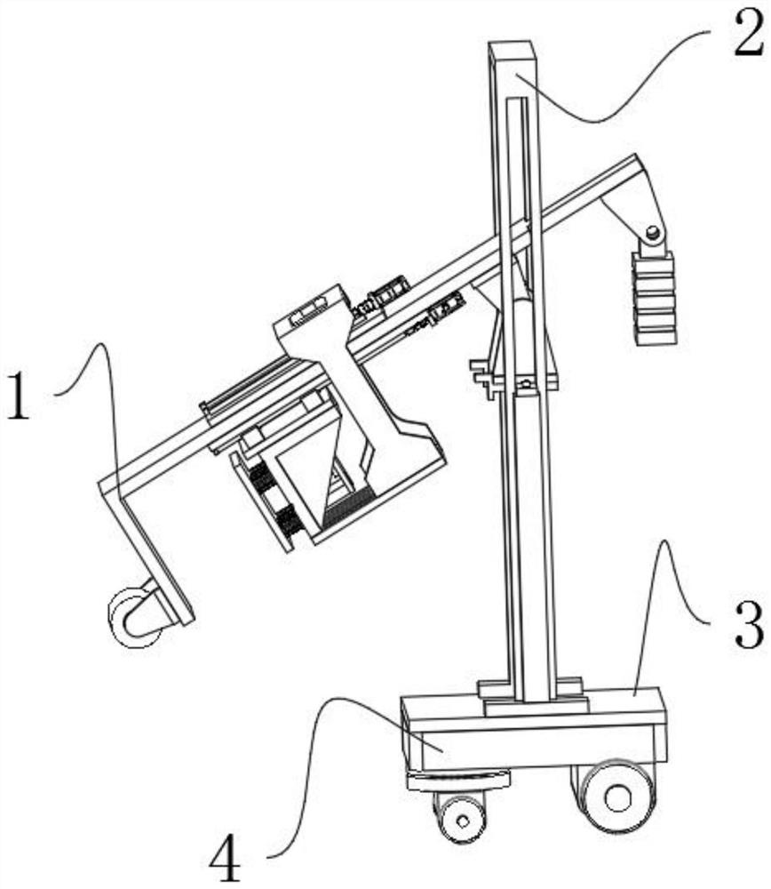 Loading and unloading device for environment-friendly building material production