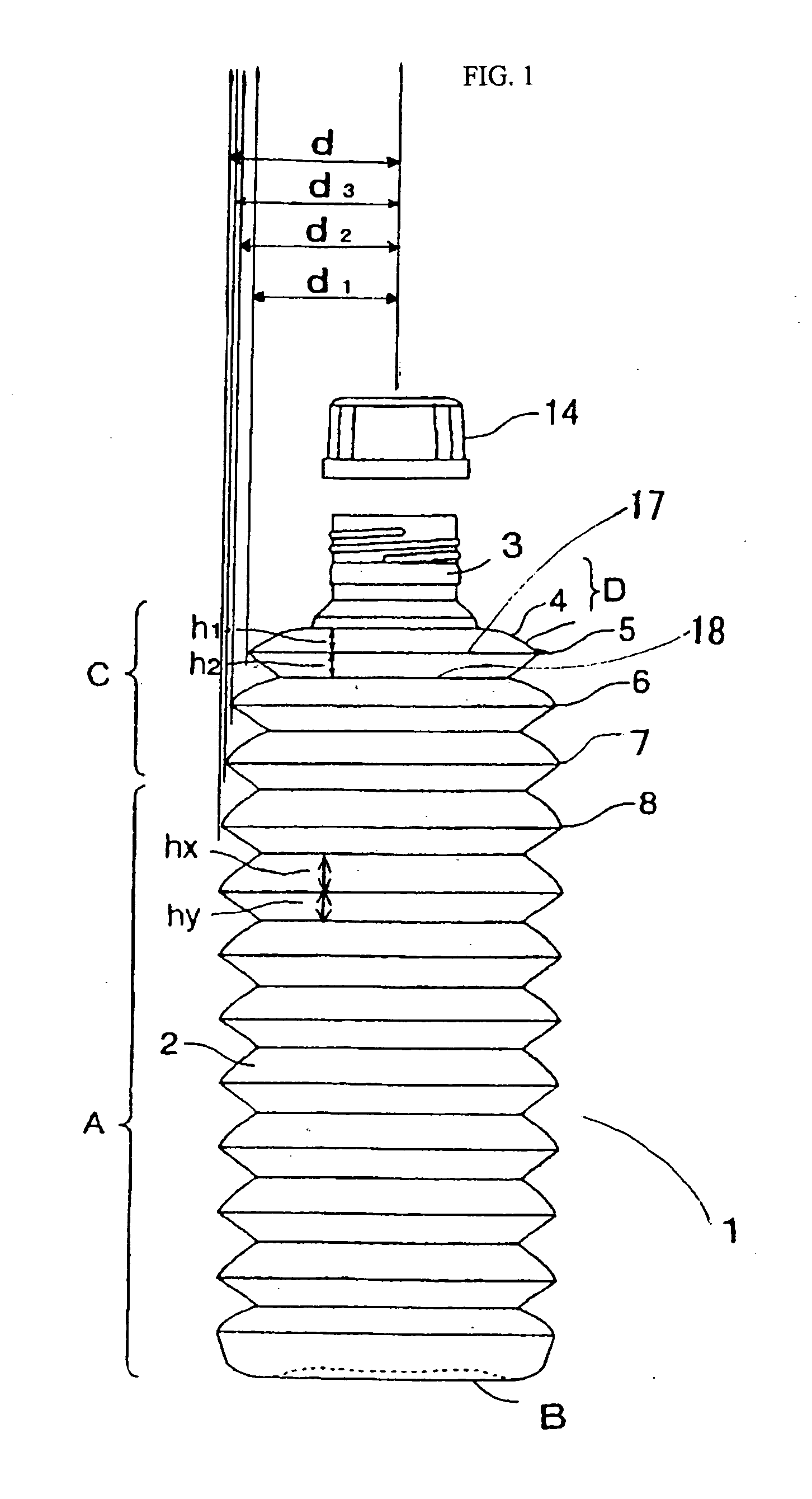 Container capable of keeping a lengthwise contracted state and contraction method thereof