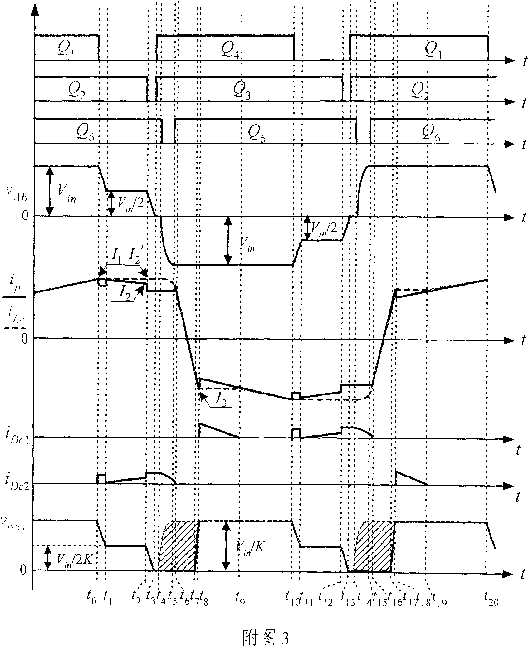 Combined type full-bridge three-level DC converter and full-bridge three-level DC converter