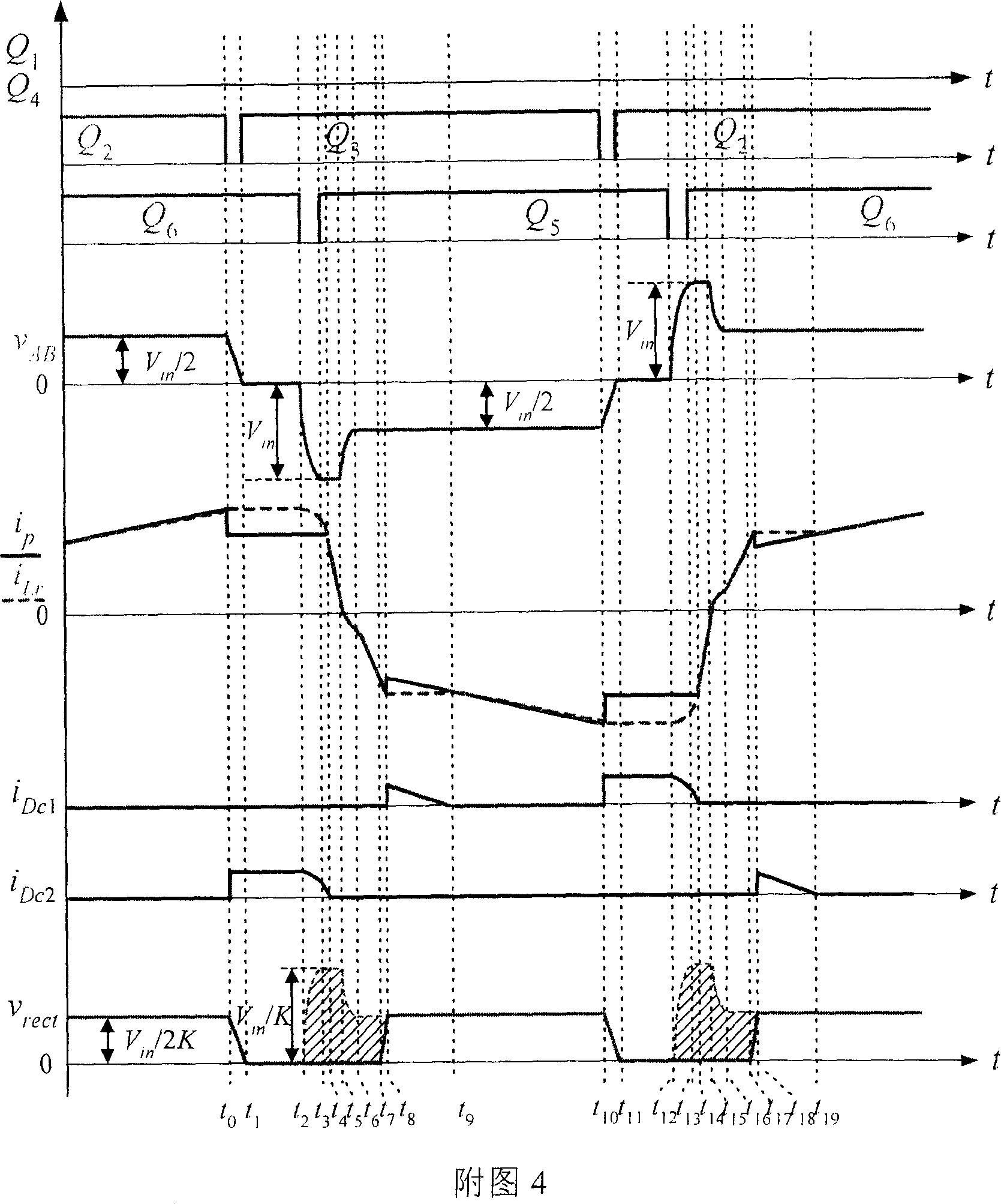 Combined type full-bridge three-level DC converter and full-bridge three-level DC converter