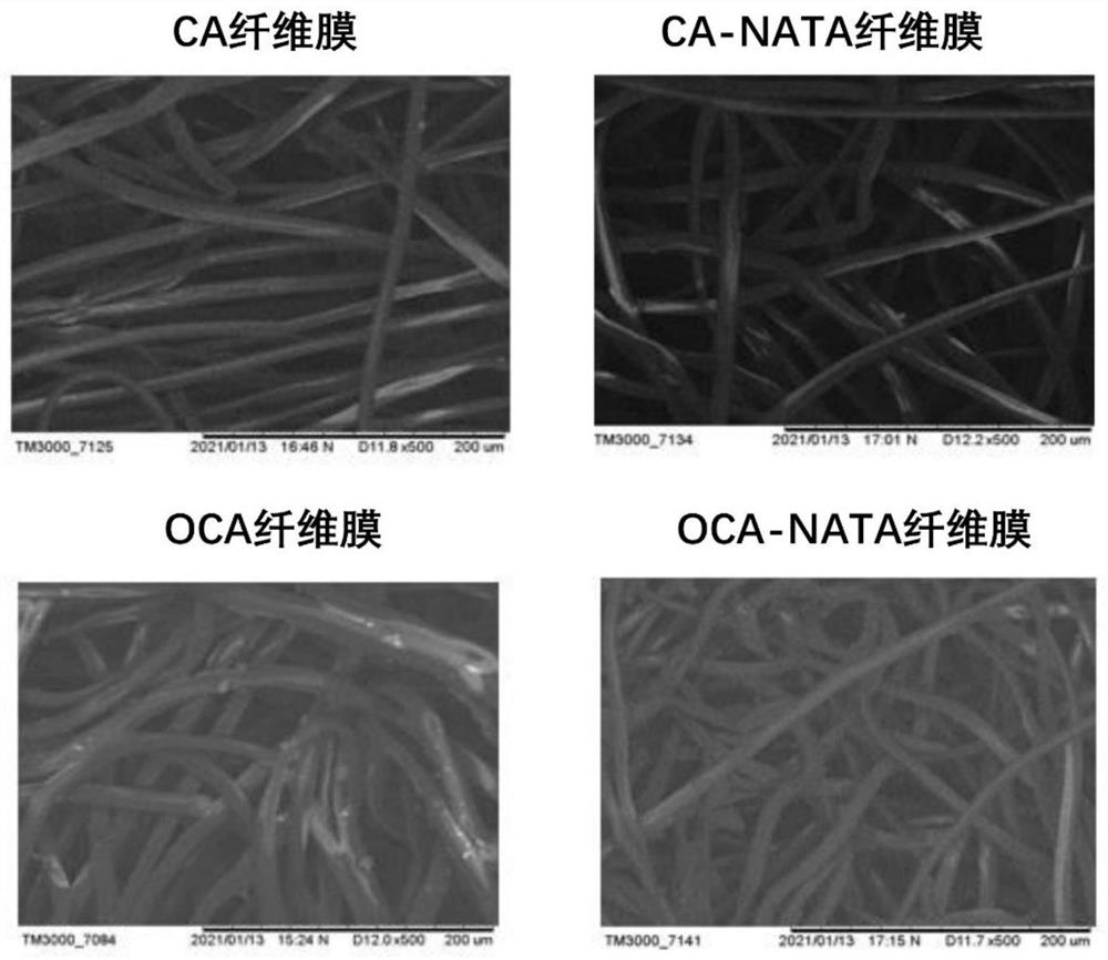 Natamycin-grafted oxidized alginic acid fiber membrane and preparation method thereof