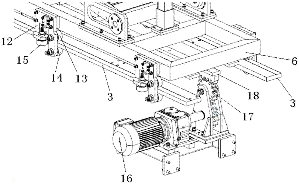 A bracket-type top cover conveying and centering mechanism