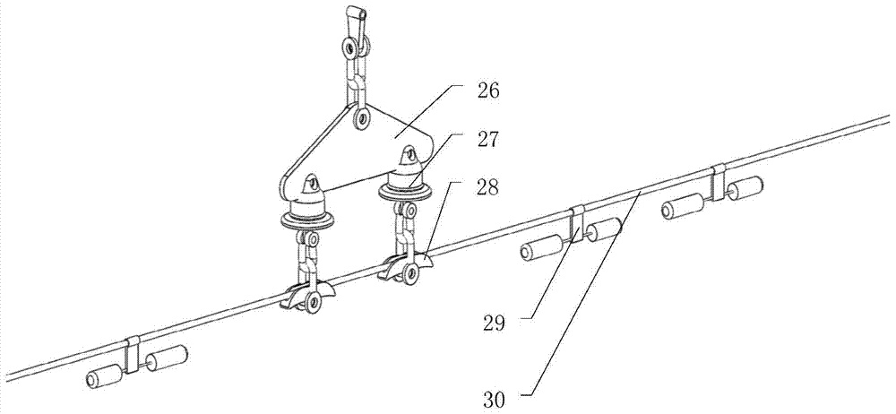 A transmission line inspection robot mechanism adapted to large span