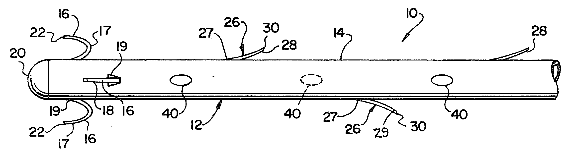 Device with removable projections