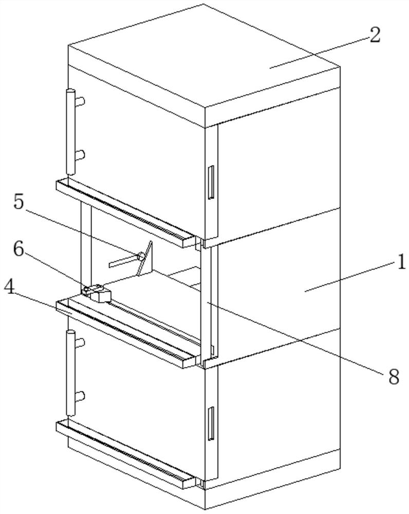 Expandable combined power distribution cabinet with interlocking mechanism