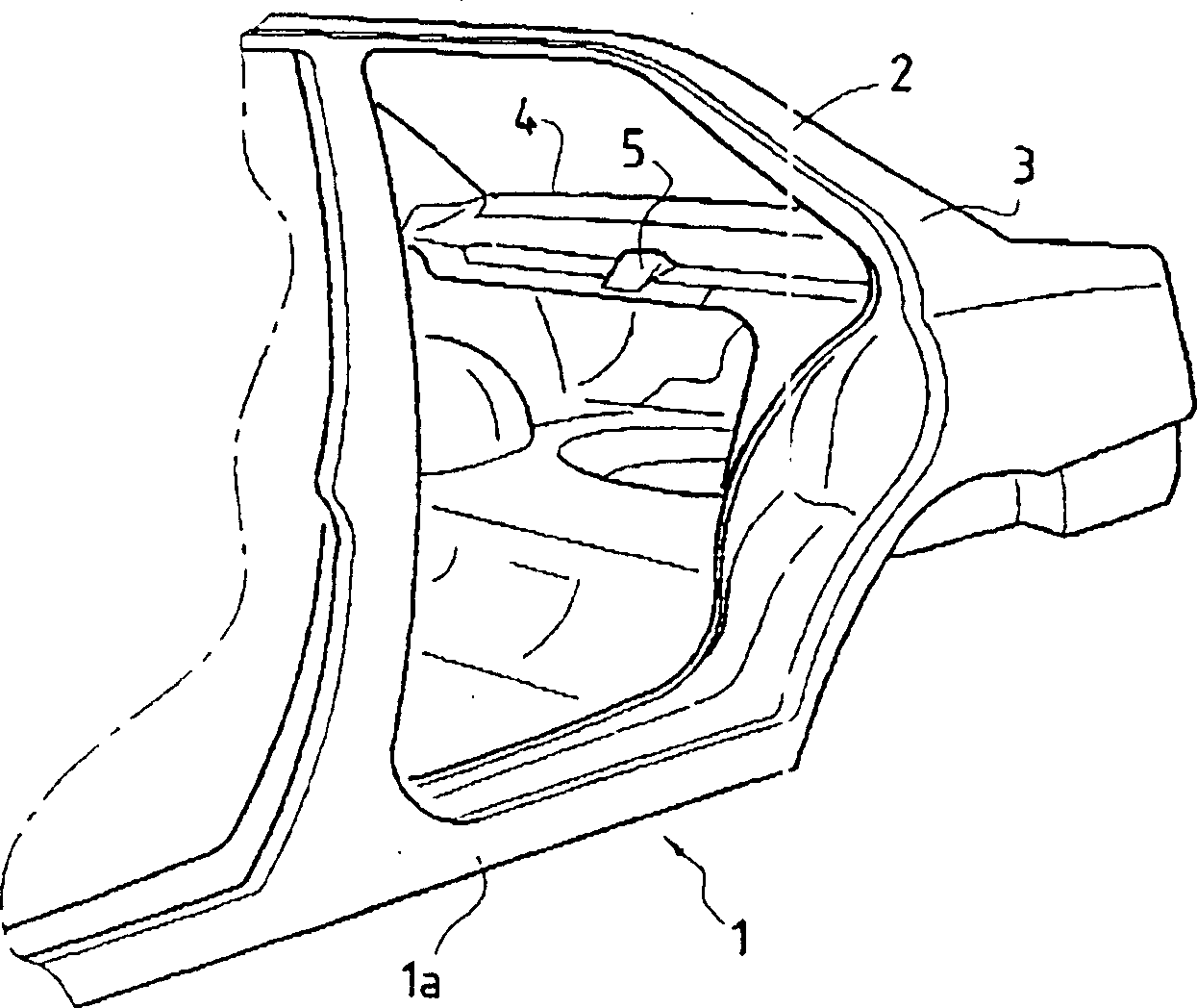 Notchback motor vehicle