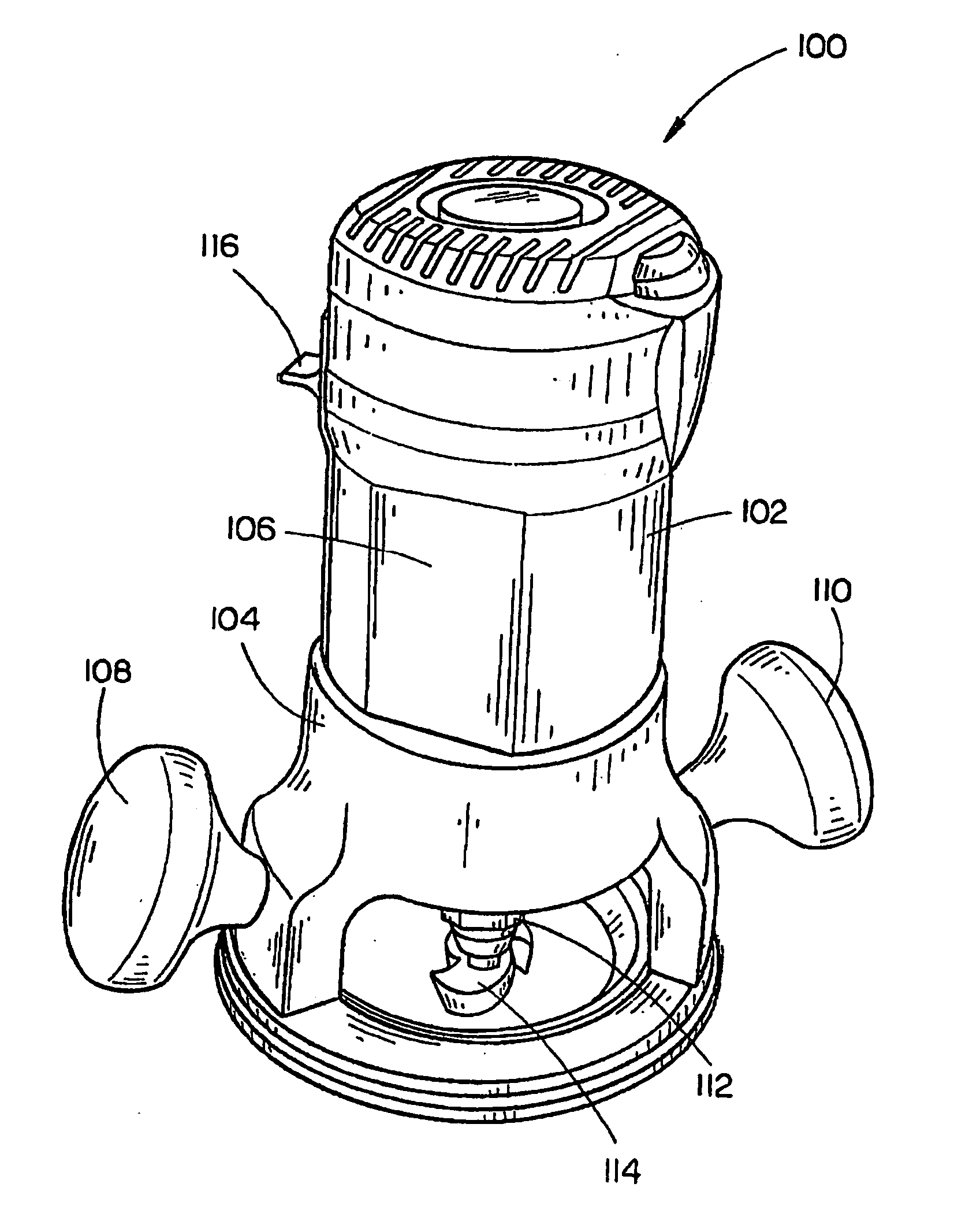 Ergonomic router assembly