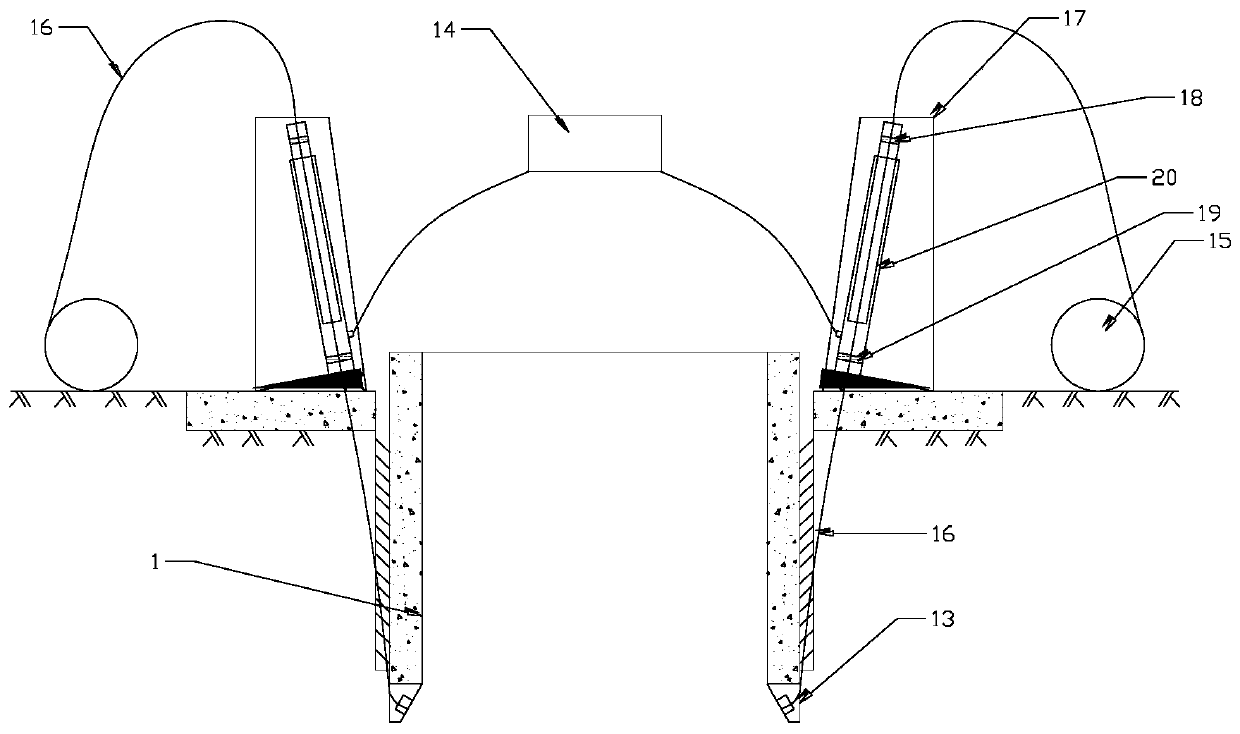 A shaft construction method used as an underground three-dimensional garage