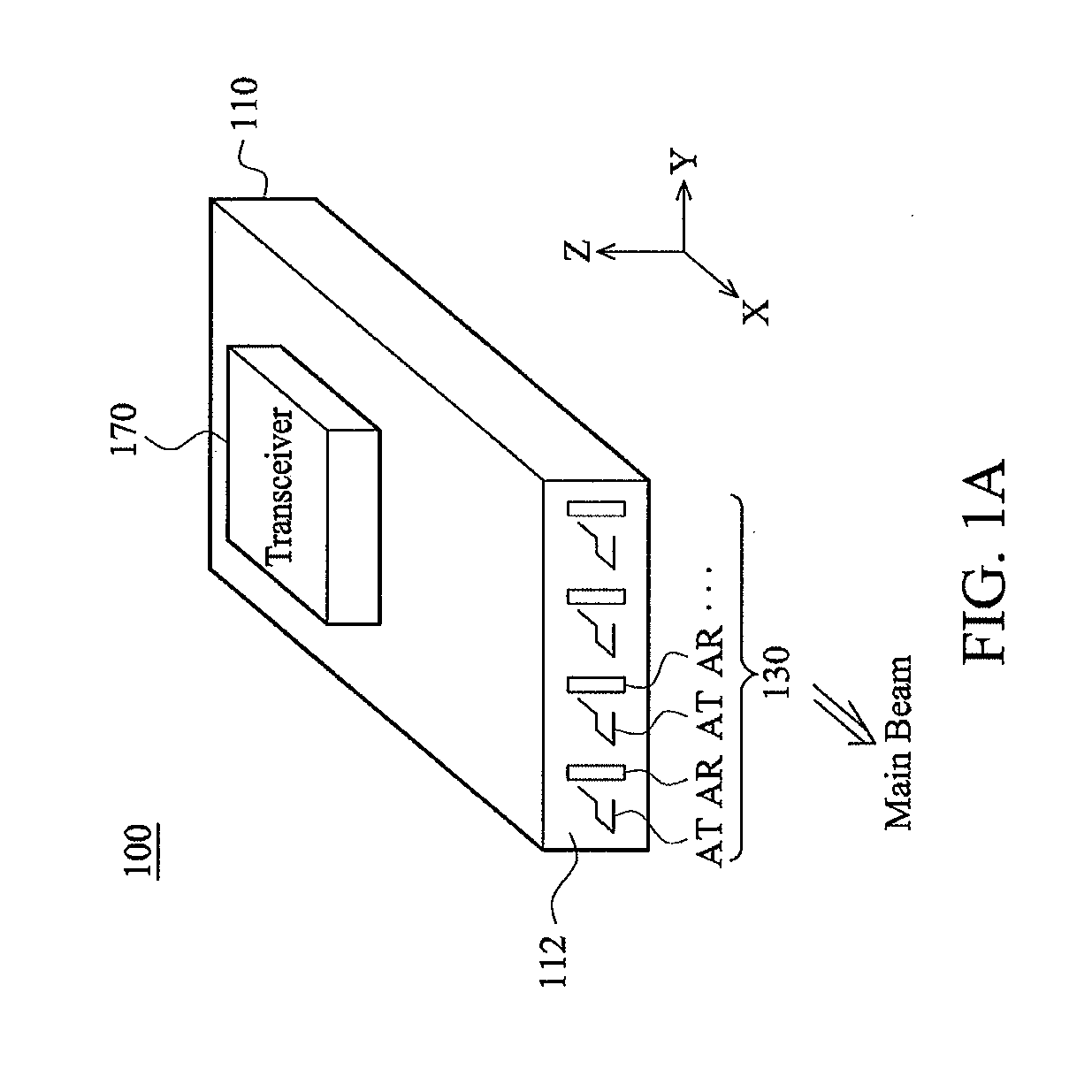Mobile device and antenna array therein