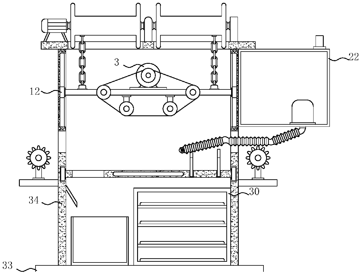 External surface wire drawing treatment device for aluminum product processing and production