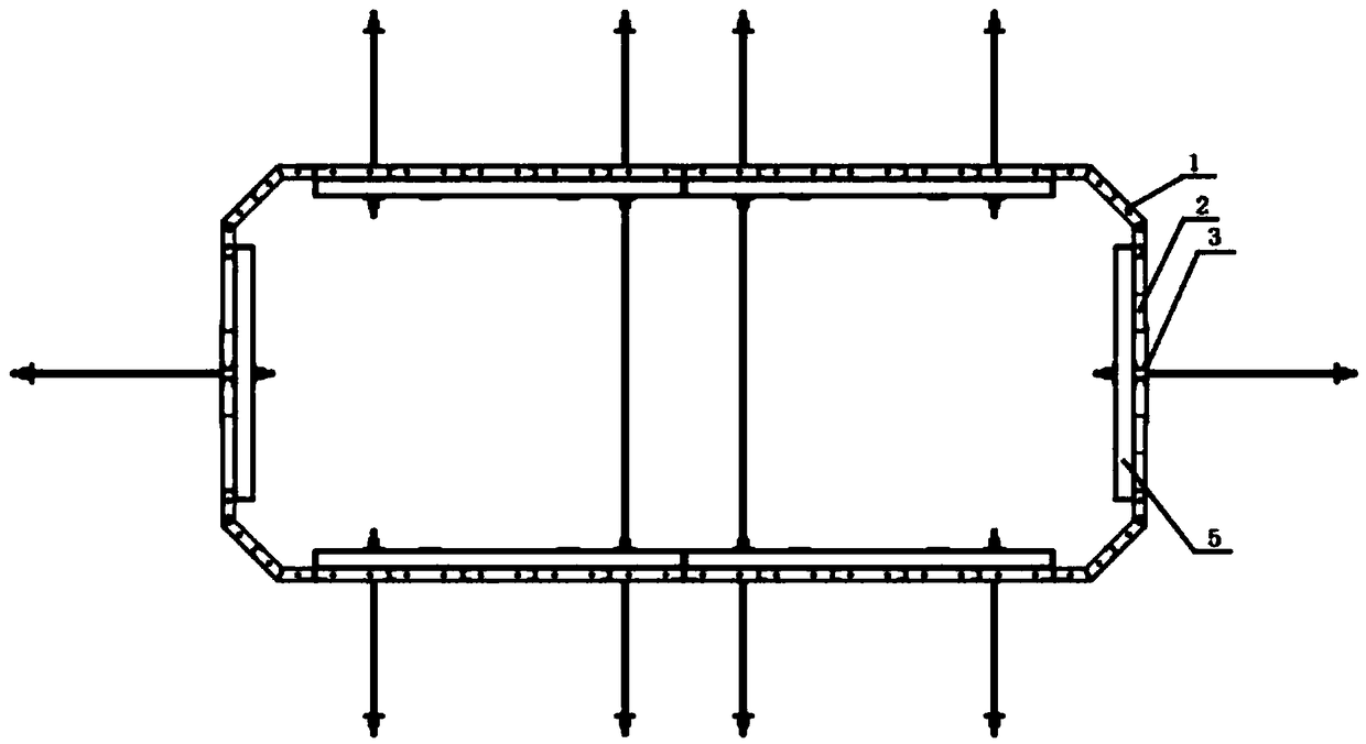 Sliding plate type internal mold plate of thin-wall hollow pier with variable section