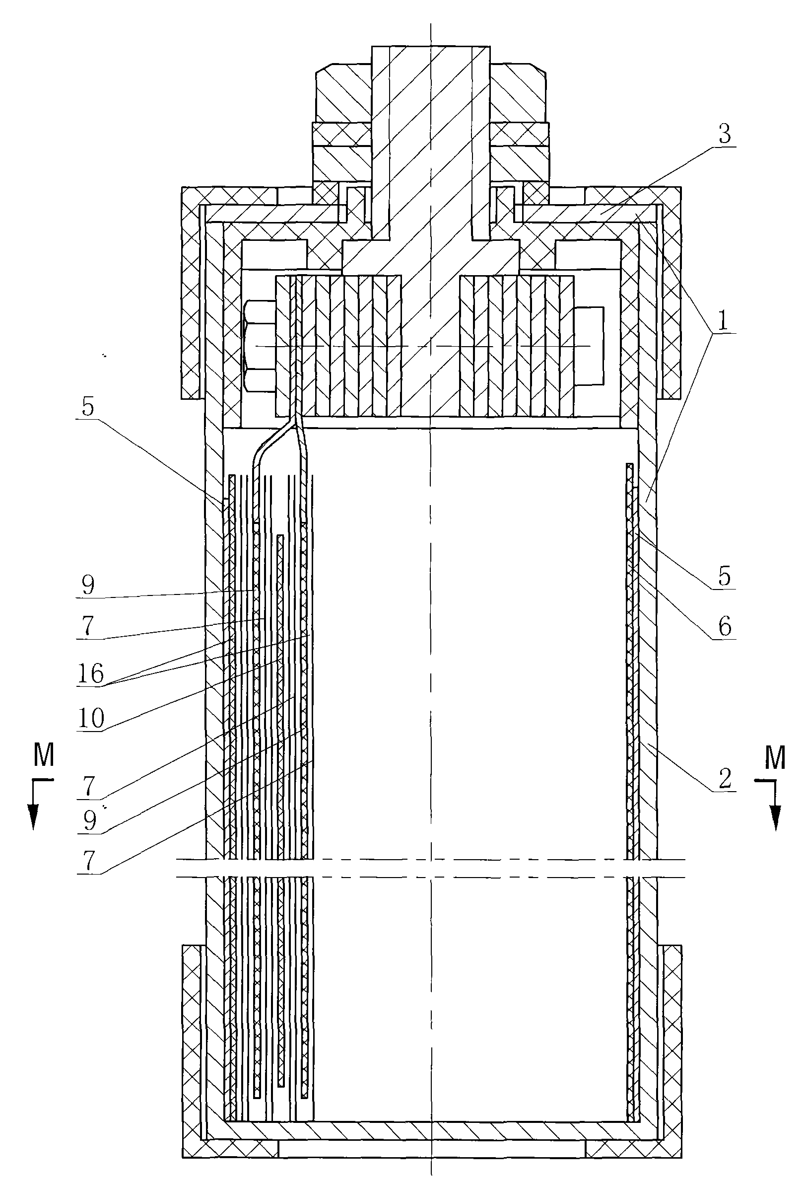 Lamination method of laminated battery cell of lithium-ion power battery