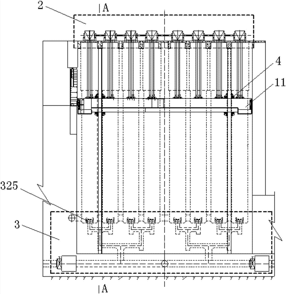 Active anti-overturning mechanical synchronization system for anti-overturning hydraulic ship lift and setting method thereof