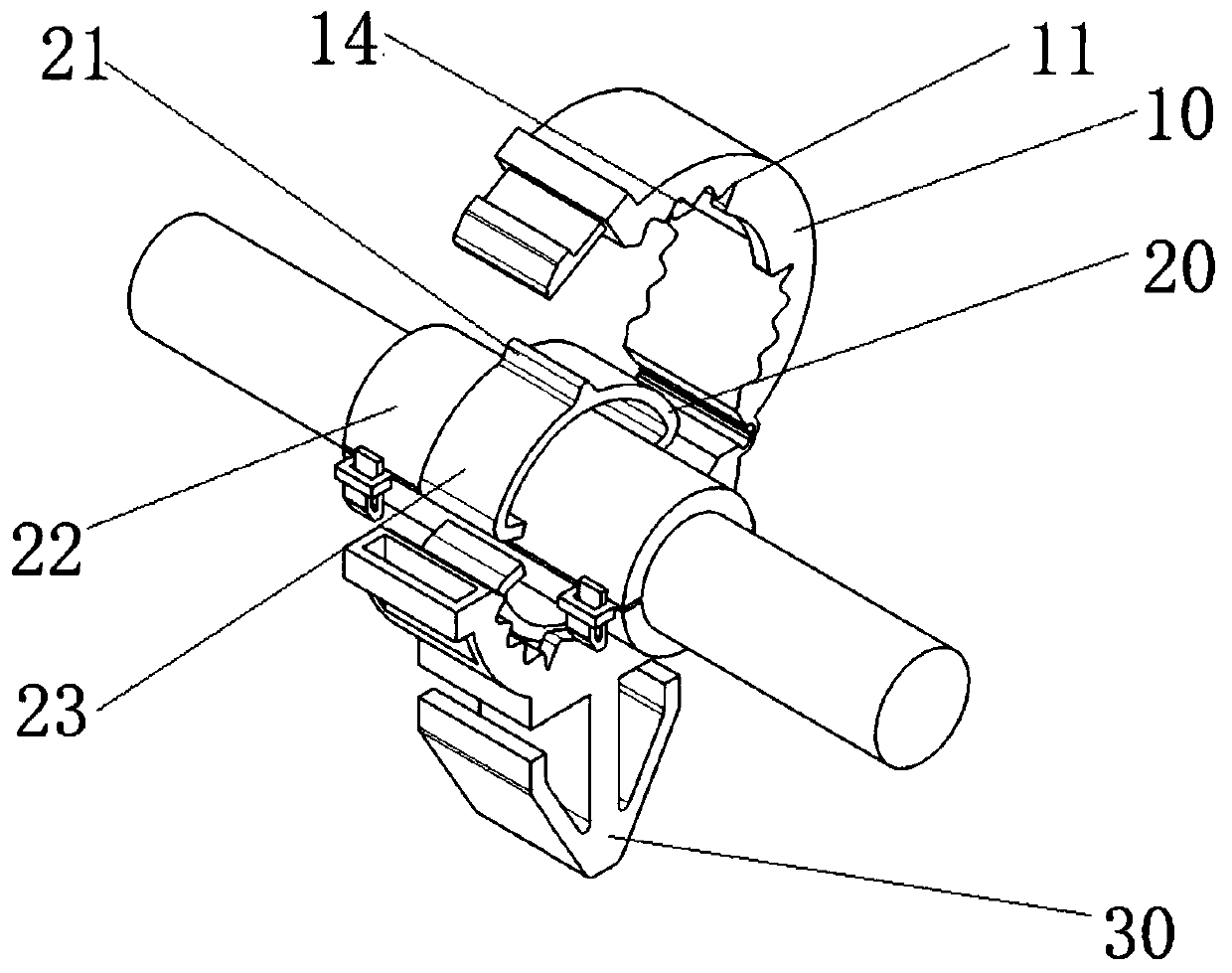 Combined fastener with rotatable step angle