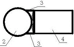 Underground T-shaped butt joint construction method of reinforced concrete pipe jacking