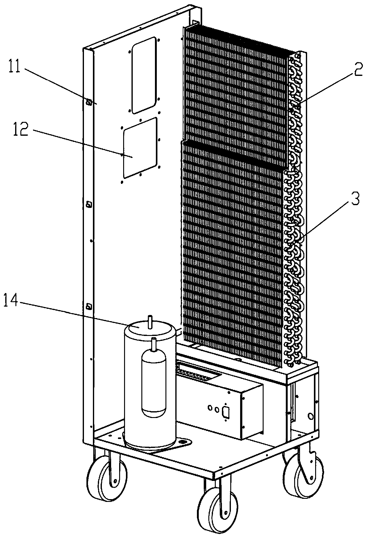 Air cooler and method for enabling air cooler to drain no water