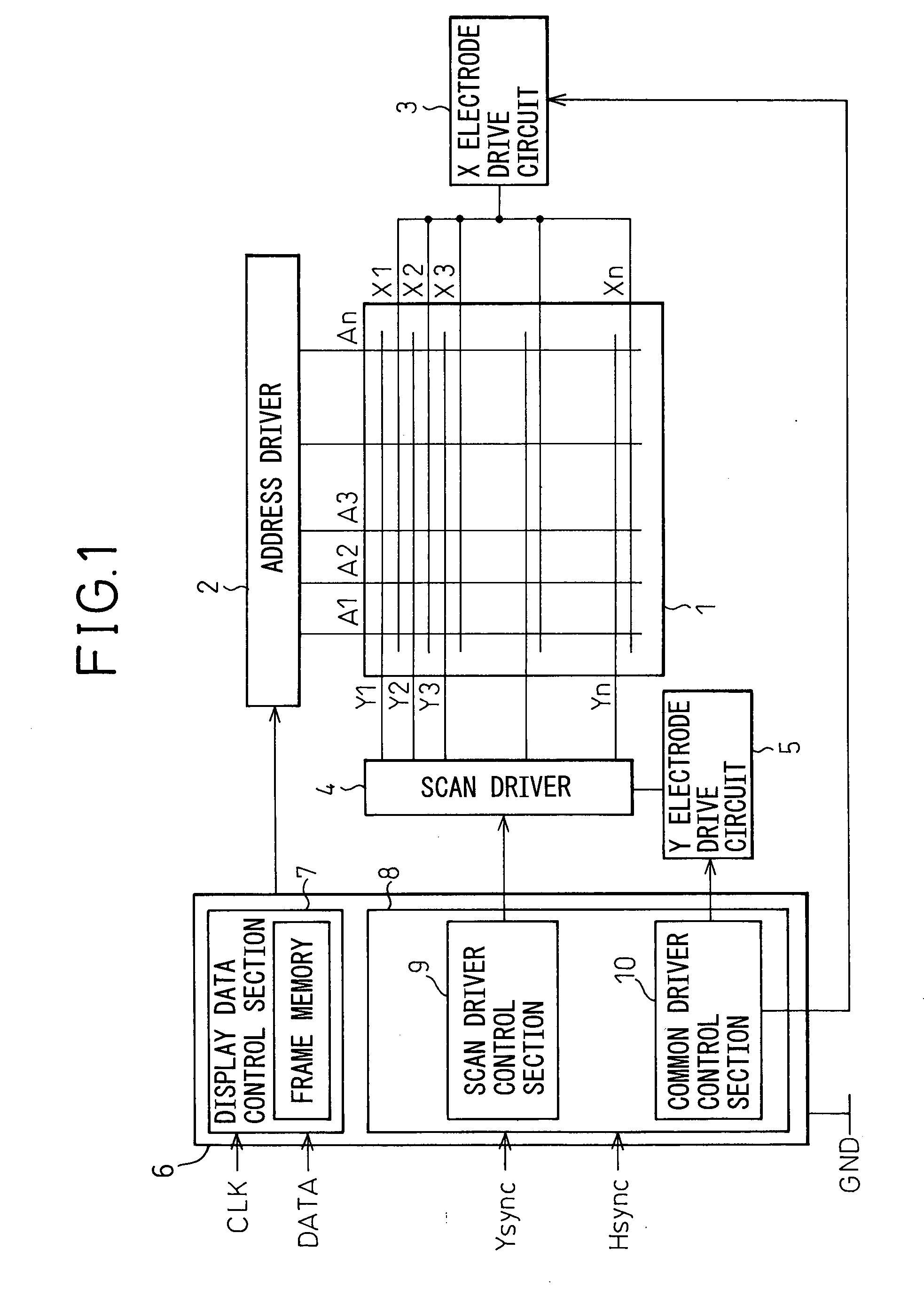 Drive circuit for display apparatus and plasma display apparatus
