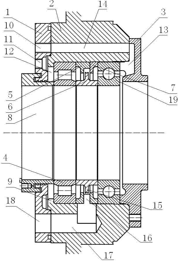 Wind driven generator bearing lubricating structure