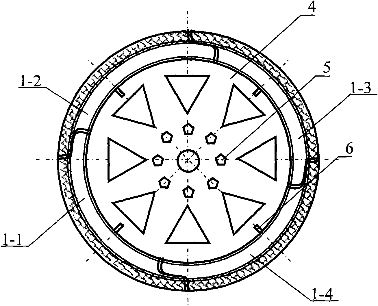 Sectional type tire