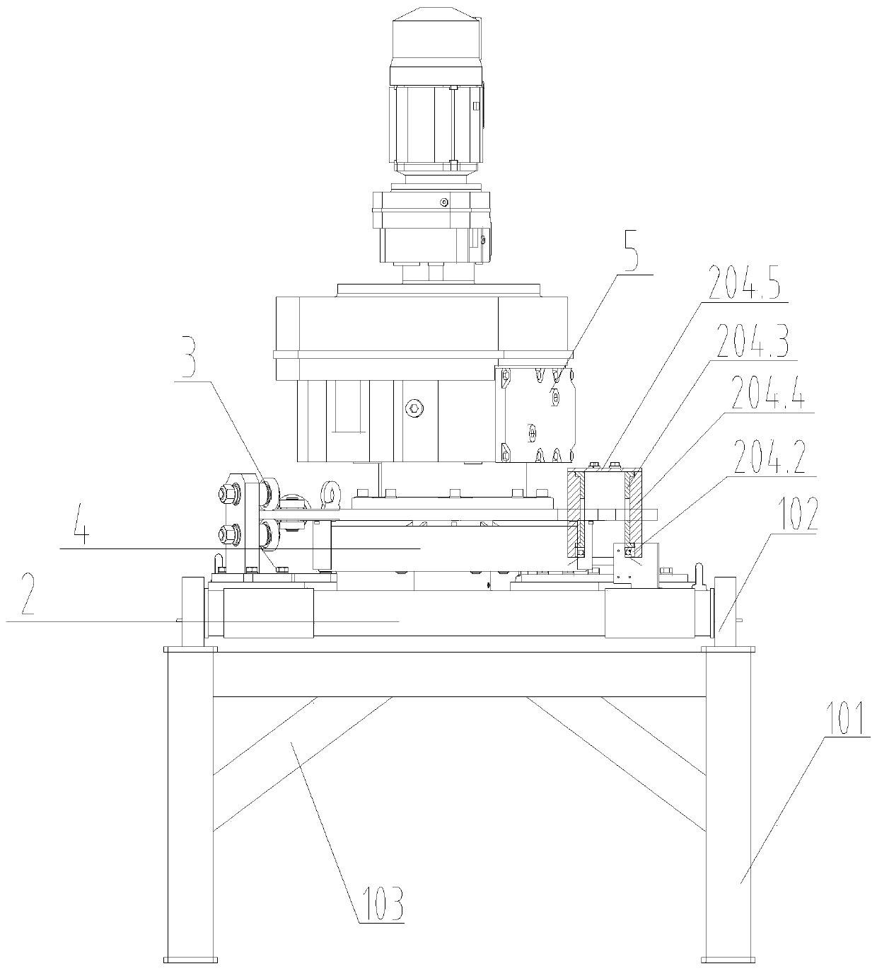 Floating roller friction driving device