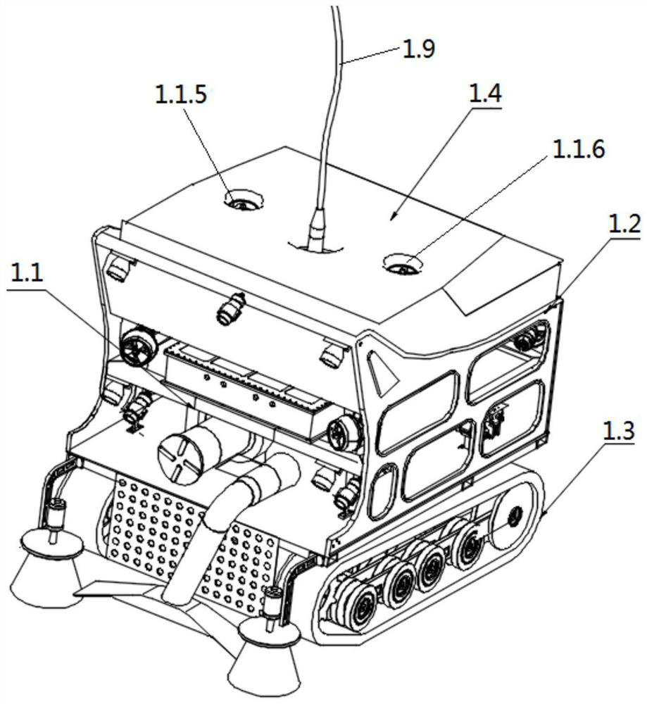 Crawler-type underwater catching robot