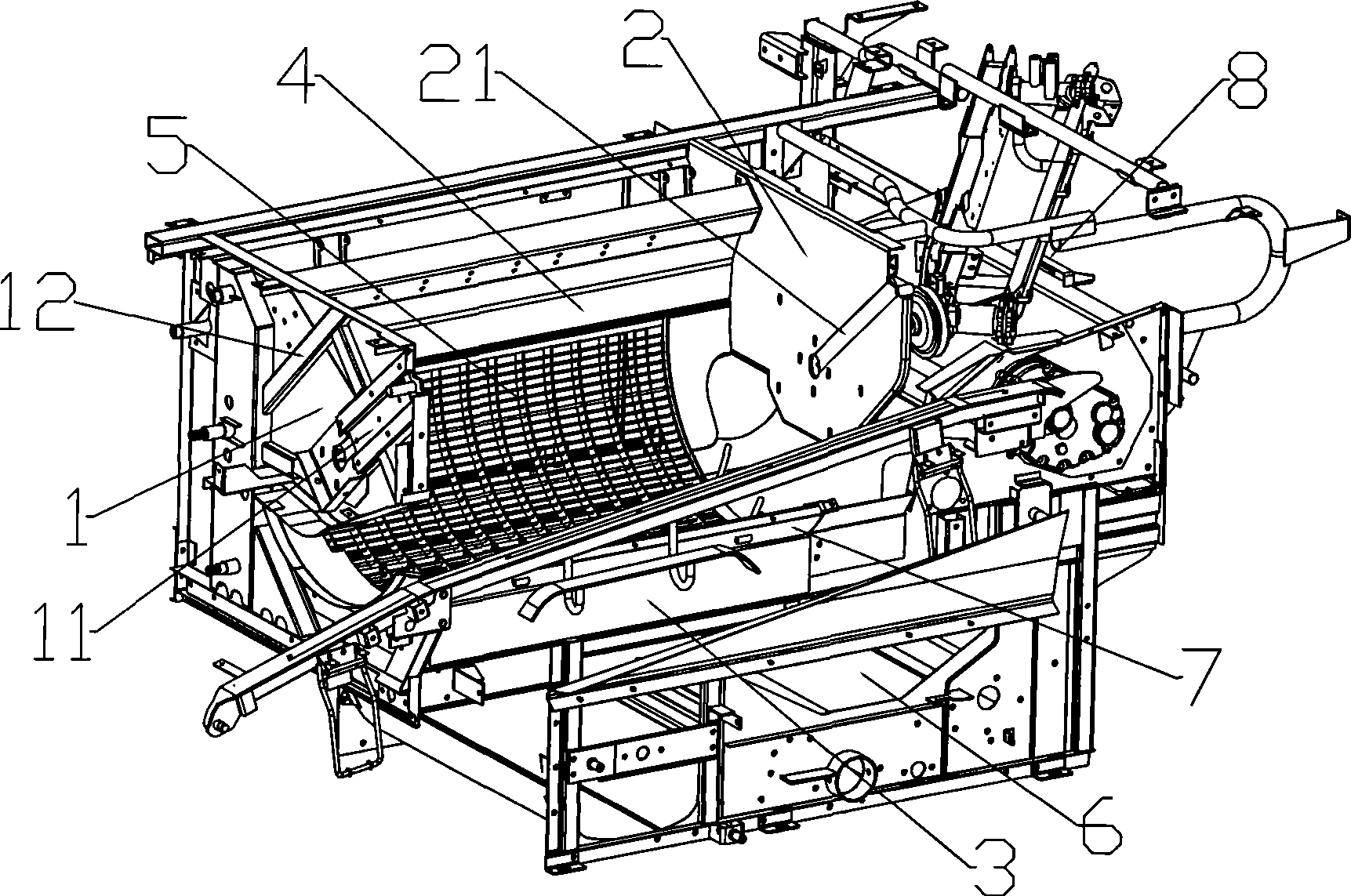 Sheller unit of combine