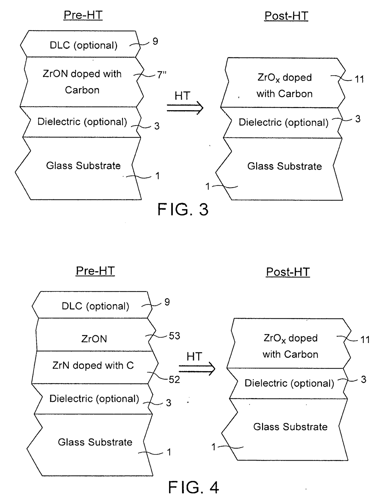 Heat treatable coated article with carbon-doped zirconium based layer(s) in coating