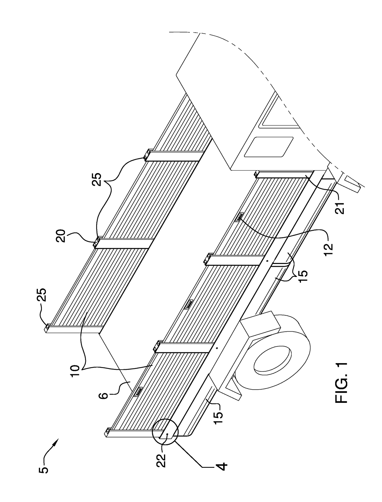 Conversion Device to Transform a Flat Bed into a Truck Bed and the Method to Use