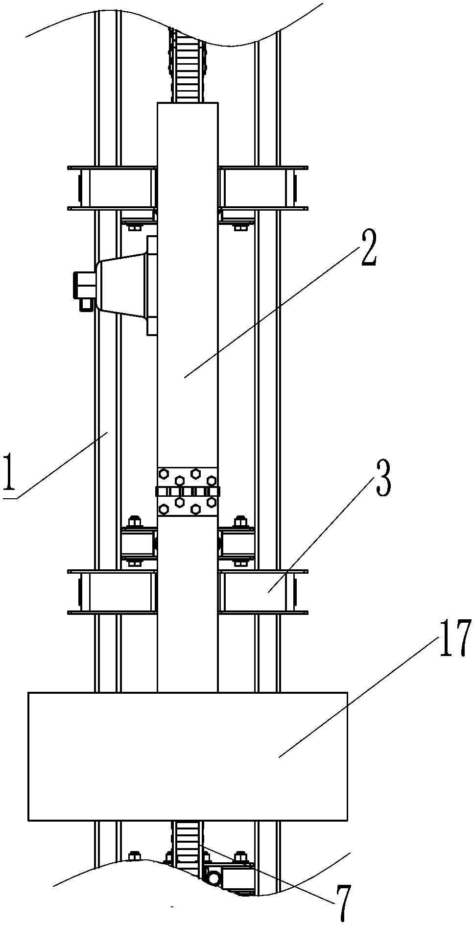 Light combined type manned tower climbing device