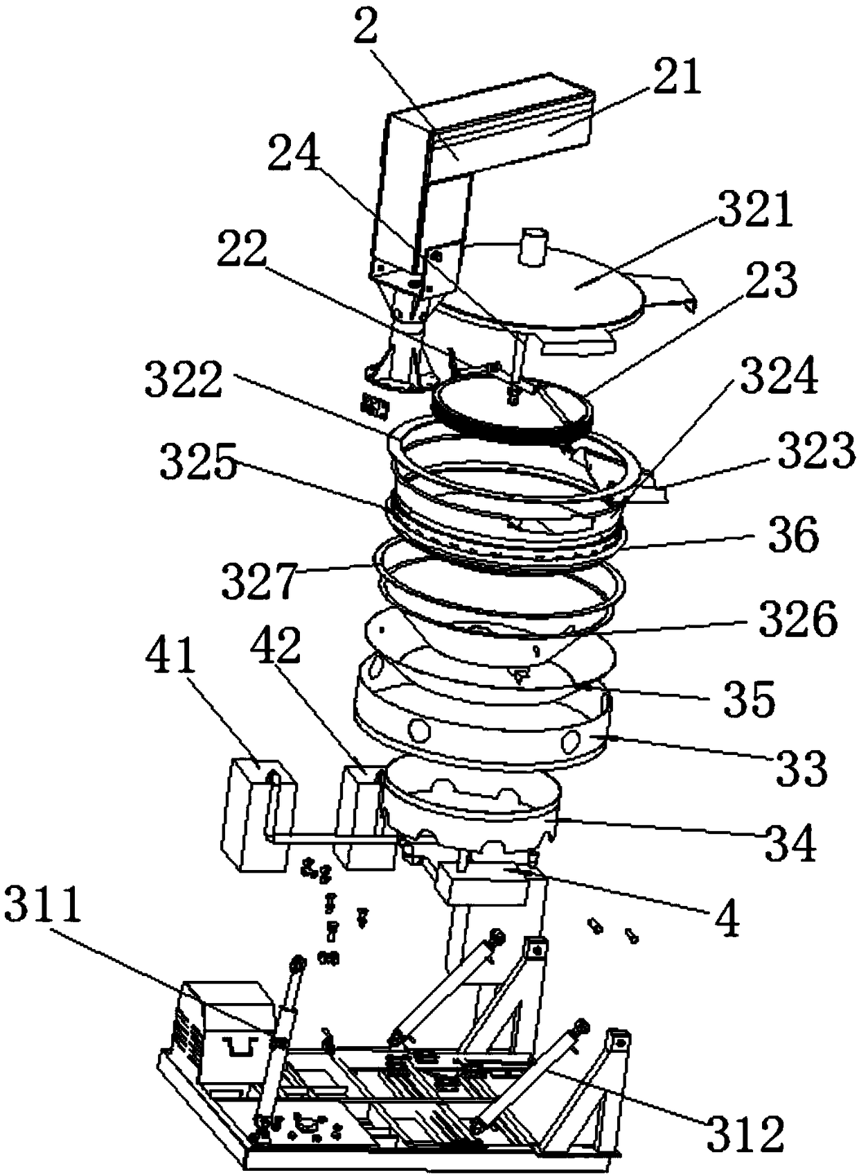 All-directional food waste residue recycling device