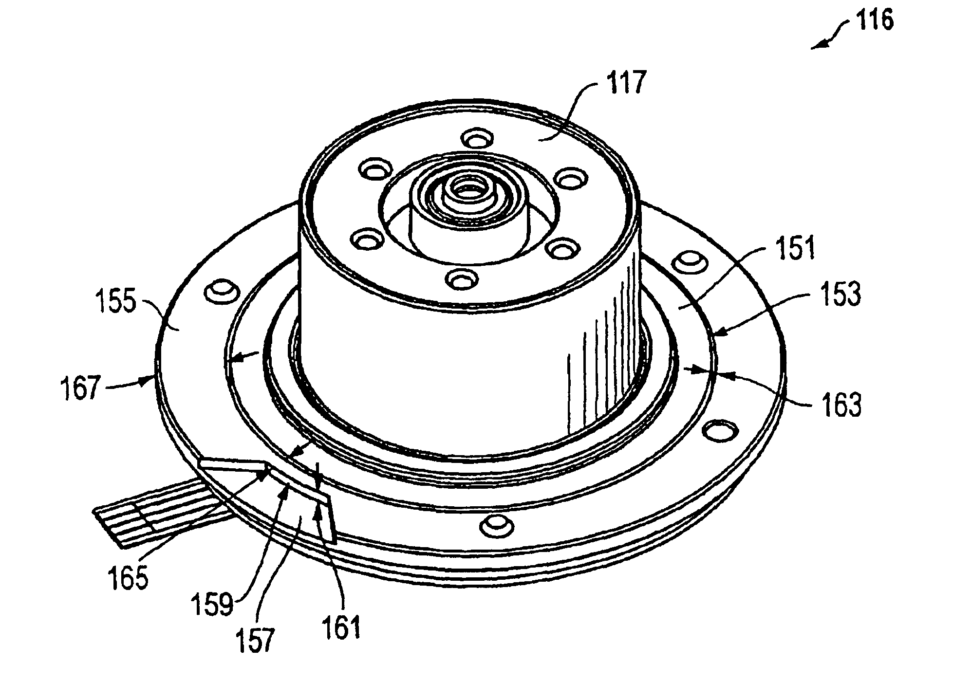 Method of attenuating airflow disturbances in a hard disk drive with a circumferential motor bracket shroud for motor hub flange outside diameter