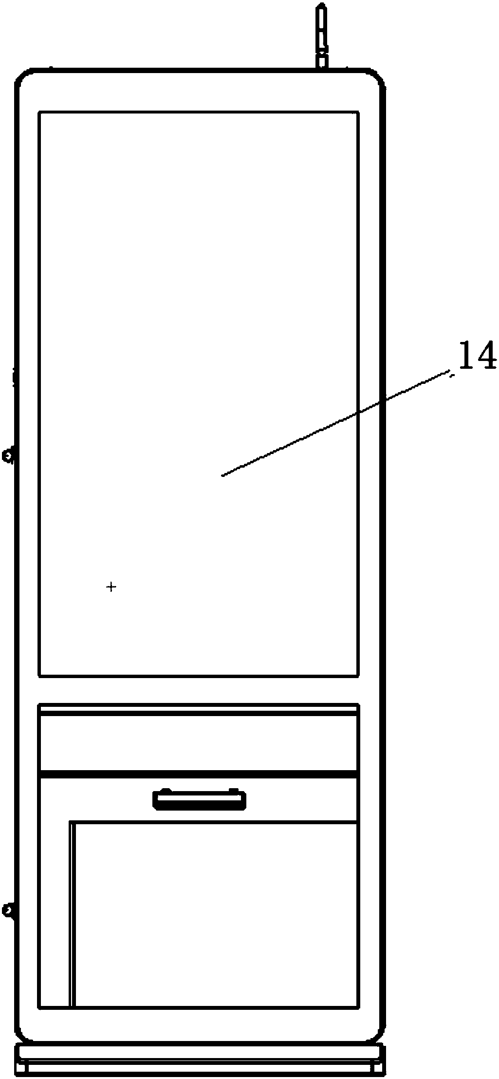 Scratch-open lottery self-service advertising machine