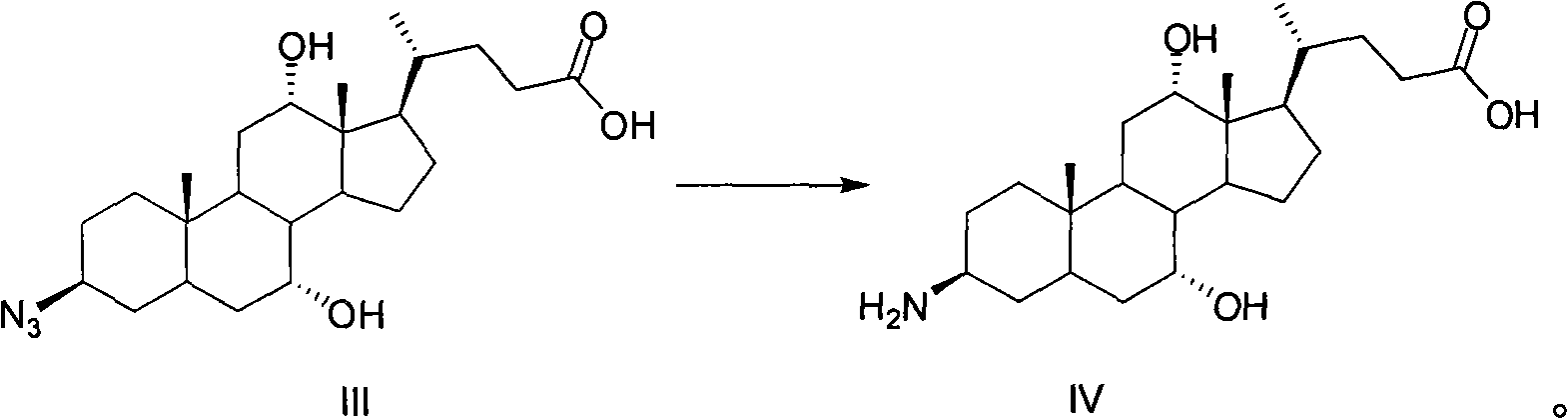 Preparation method of 3-beta-peanut amide-7alpha, 12alpha, 5beta-cholane-24-carboxylic acid