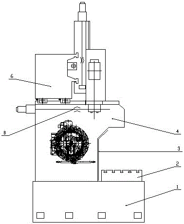 Built-in tool magazine structure