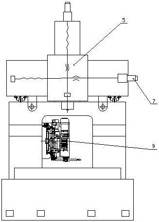 Built-in tool magazine structure