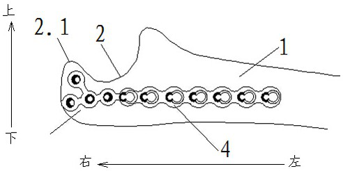 A ruler eagle mouth format lock method and steel plate structure