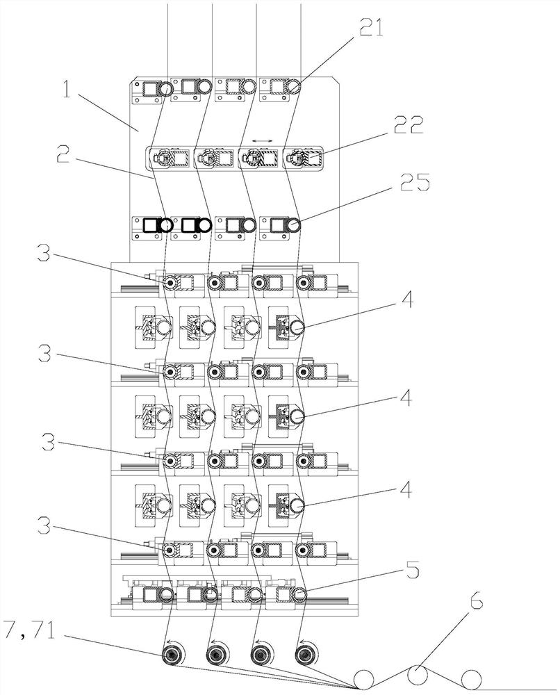 A high grammage carbon fiber yarn spreading device