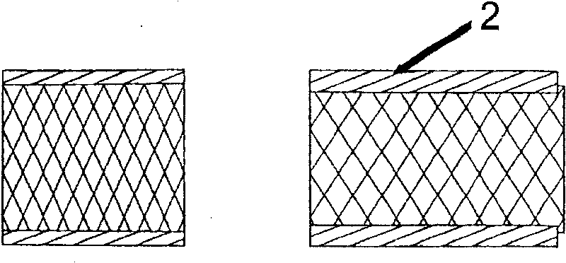 Resin composite copper foil, printed wiring board, and production process thereof