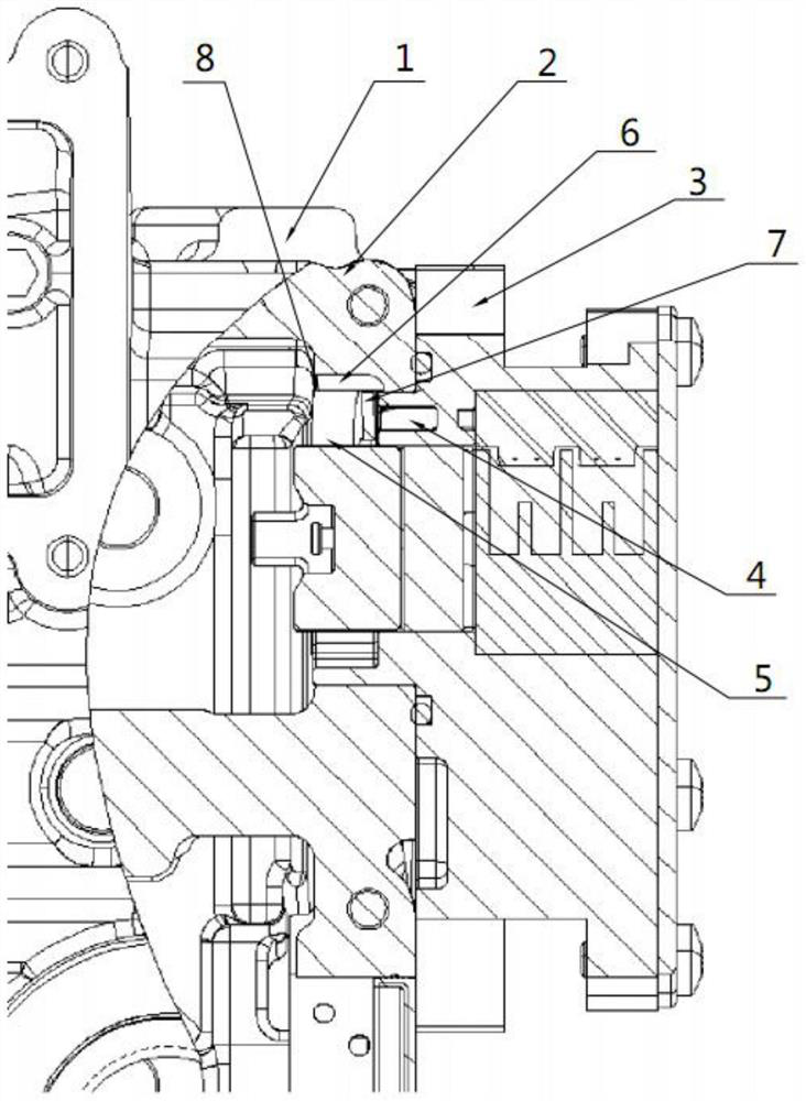 Valve chamber cover cap structure capable of avoiding lubricating oil impact