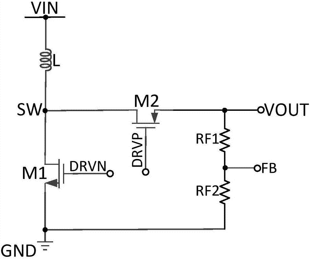 dc‑dc converter with linear overtemperature protection circuit