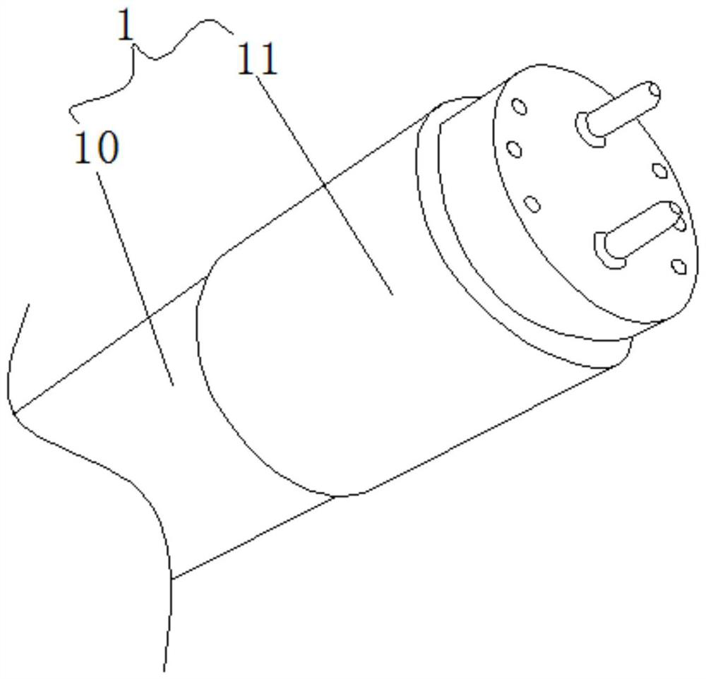 Three-color LED fluorescent lamp