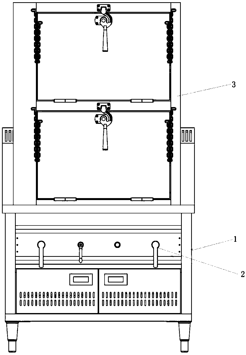 Energy-saving low-noise gas steaming furnace