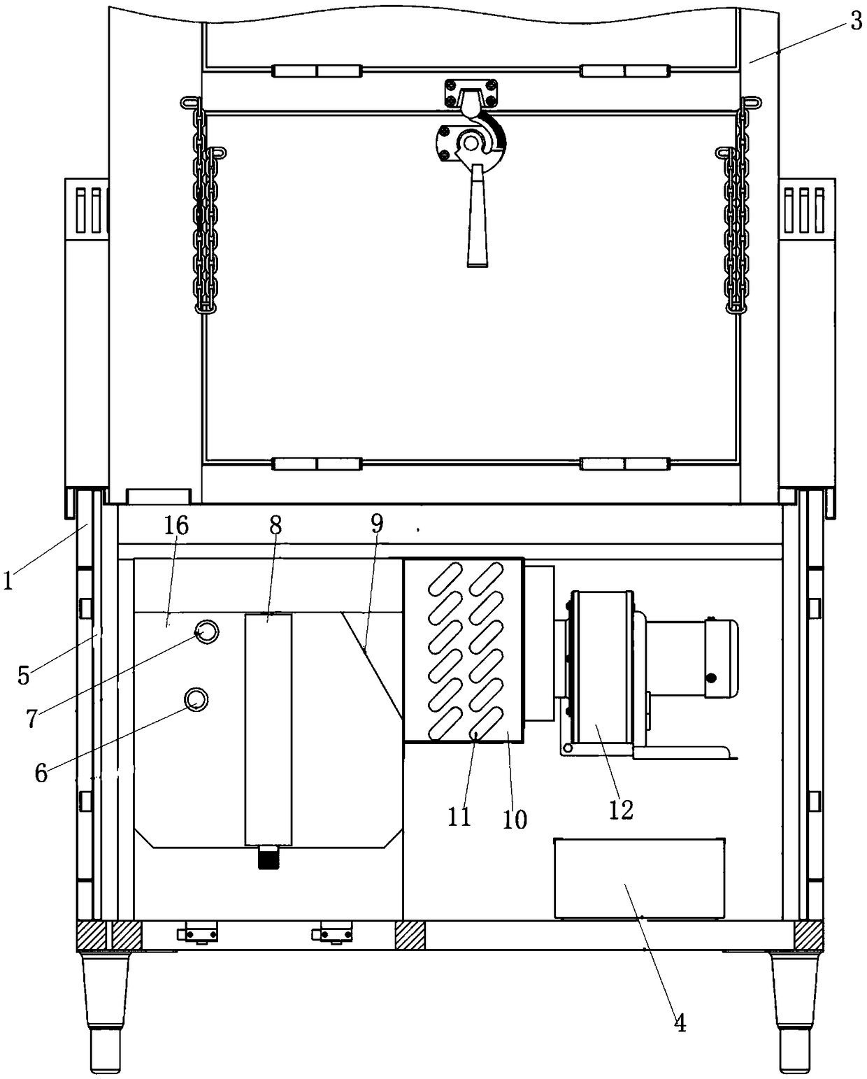 Energy-saving low-noise gas steaming furnace