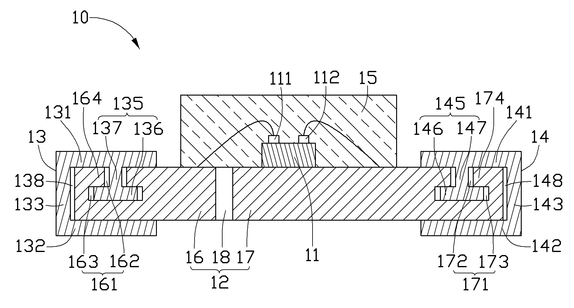 Light-emitting diode packaging structure