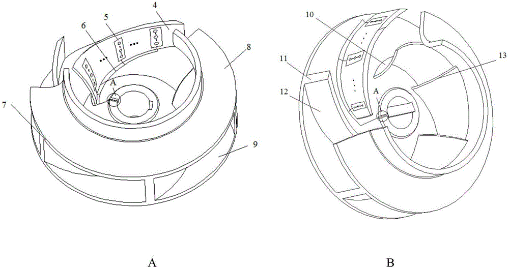System and method for measuring surface pressure of pump impeller blade