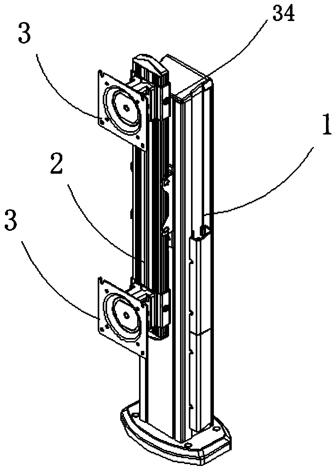 Display screen splicing mechanism